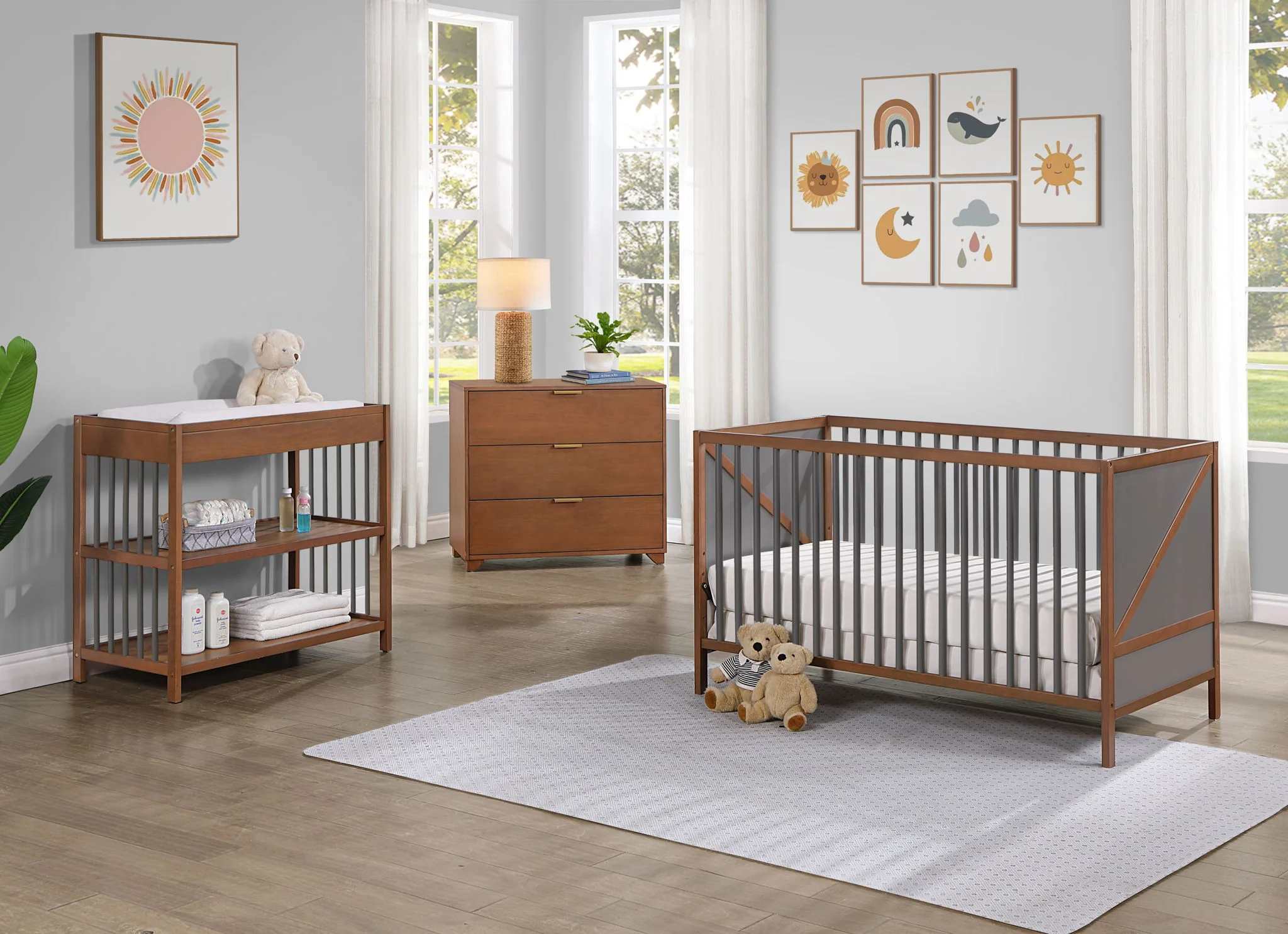Pixie Zen - 3-in-1 Crib - Walnut - Image 2