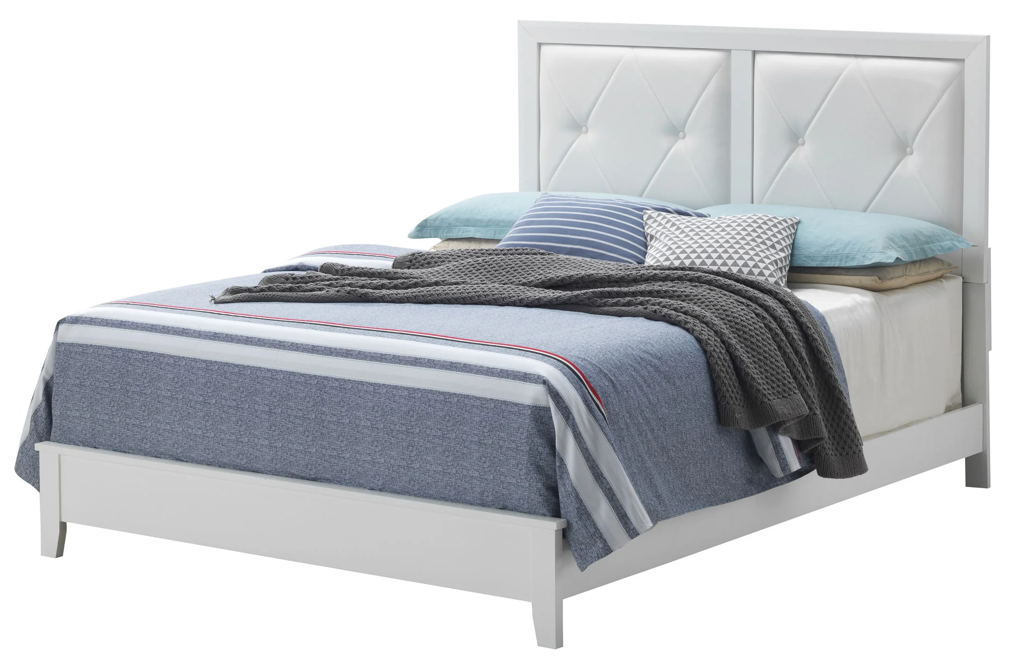 Padded Headboard Bed - Image 6