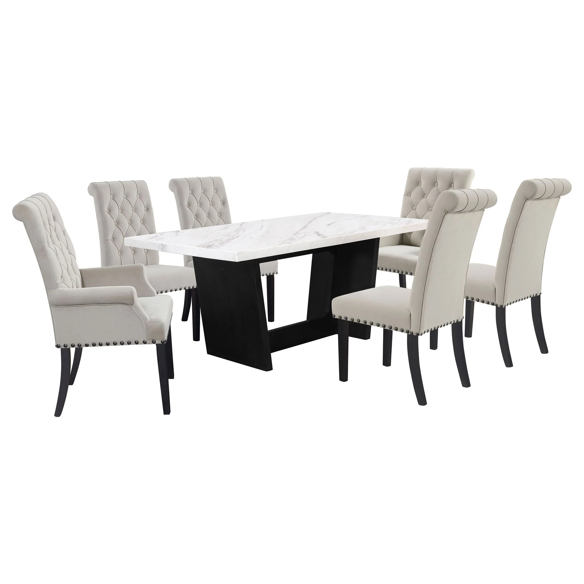 Rectangular Dining Table Set With Chairs - Image 2