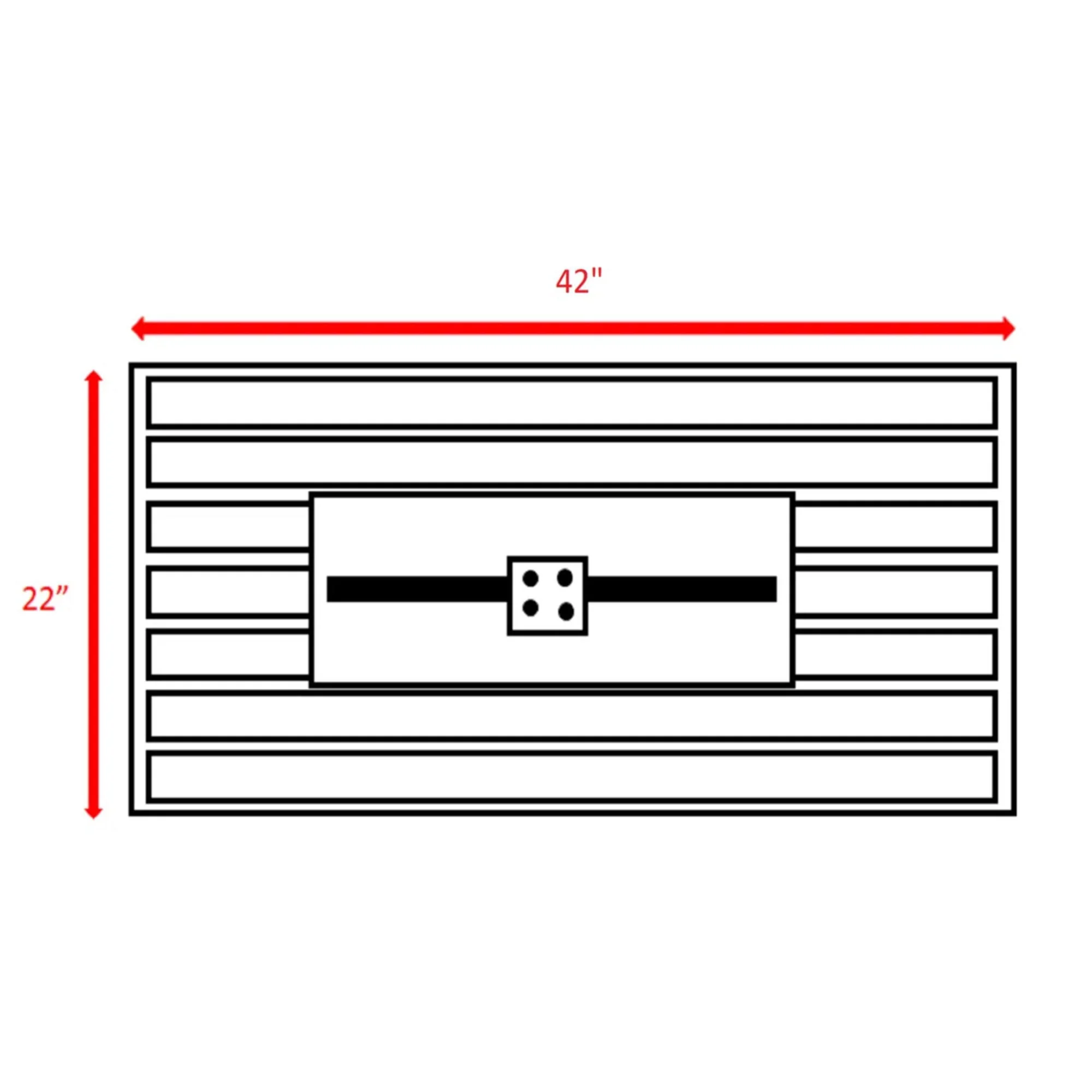 Rectangular Fire Pit With Frame Elegant Design - Image 10