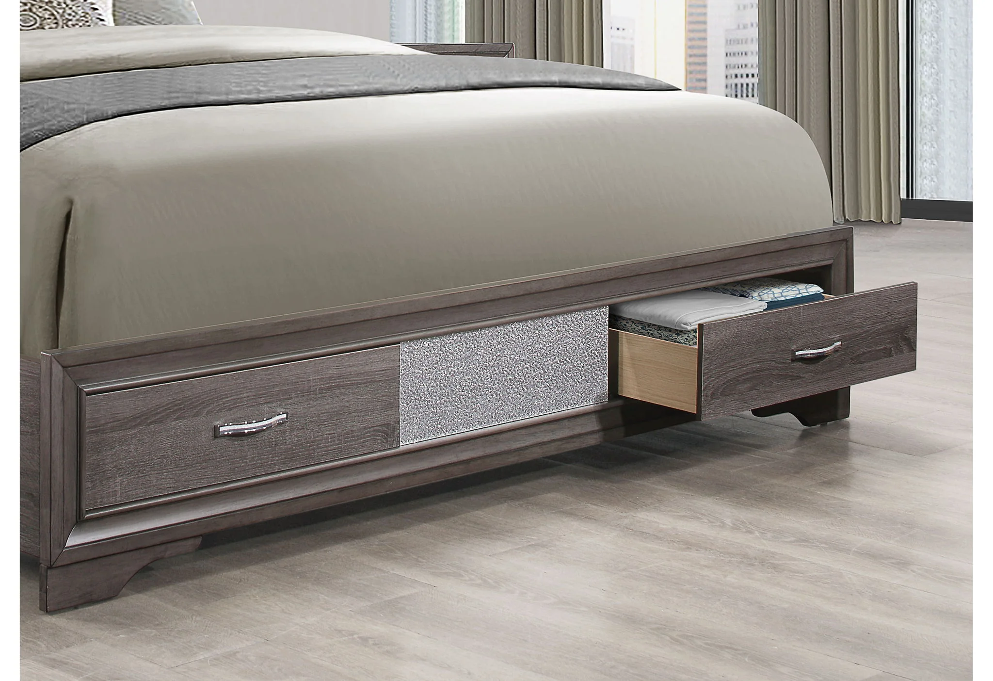 Seville - Queen Bed - Gray - Image 2