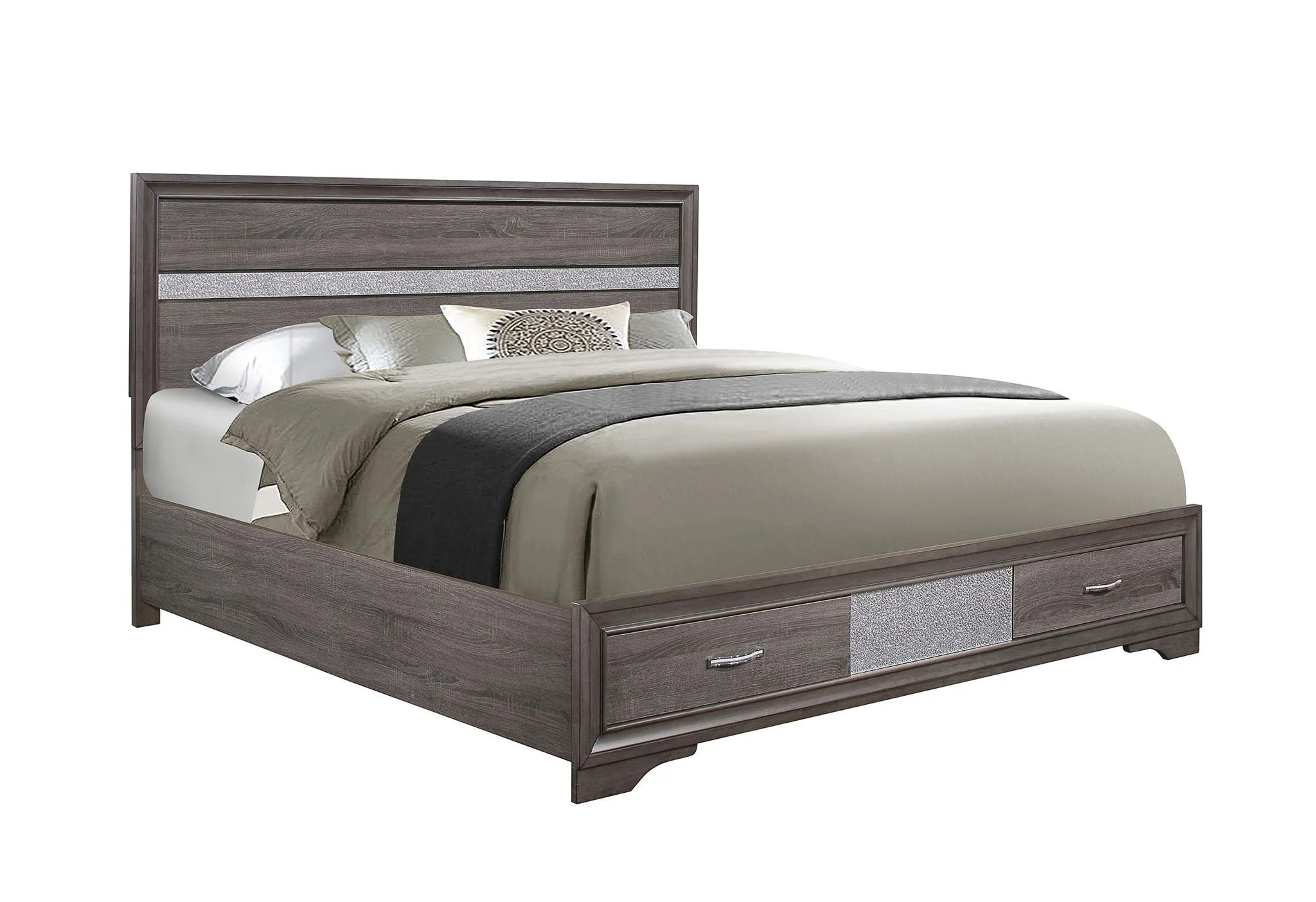 Seville - Queen Bed - Gray - Image 3