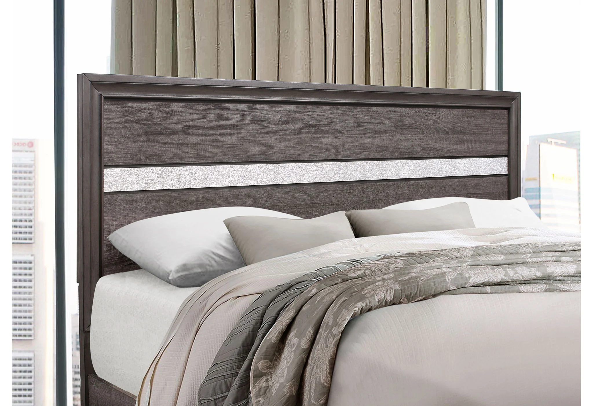 Seville - Queen Bed - Gray - Image 4