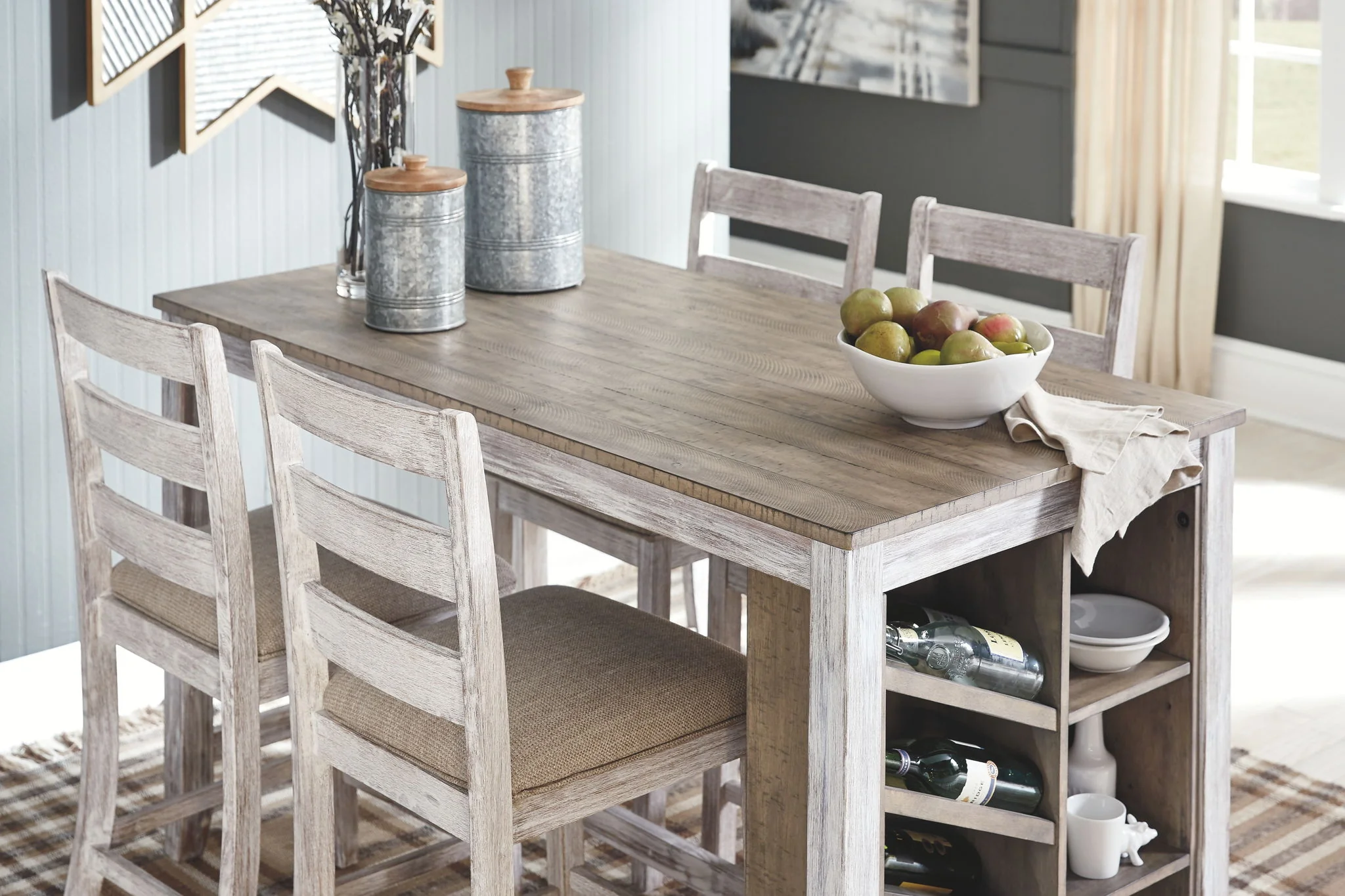 Skempton - Rectangular Counter Table With Storage Set - Image 10
