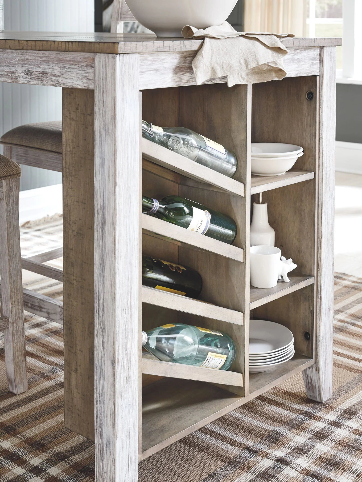Skempton - Rectangular Counter Table With Storage Set - Image 7