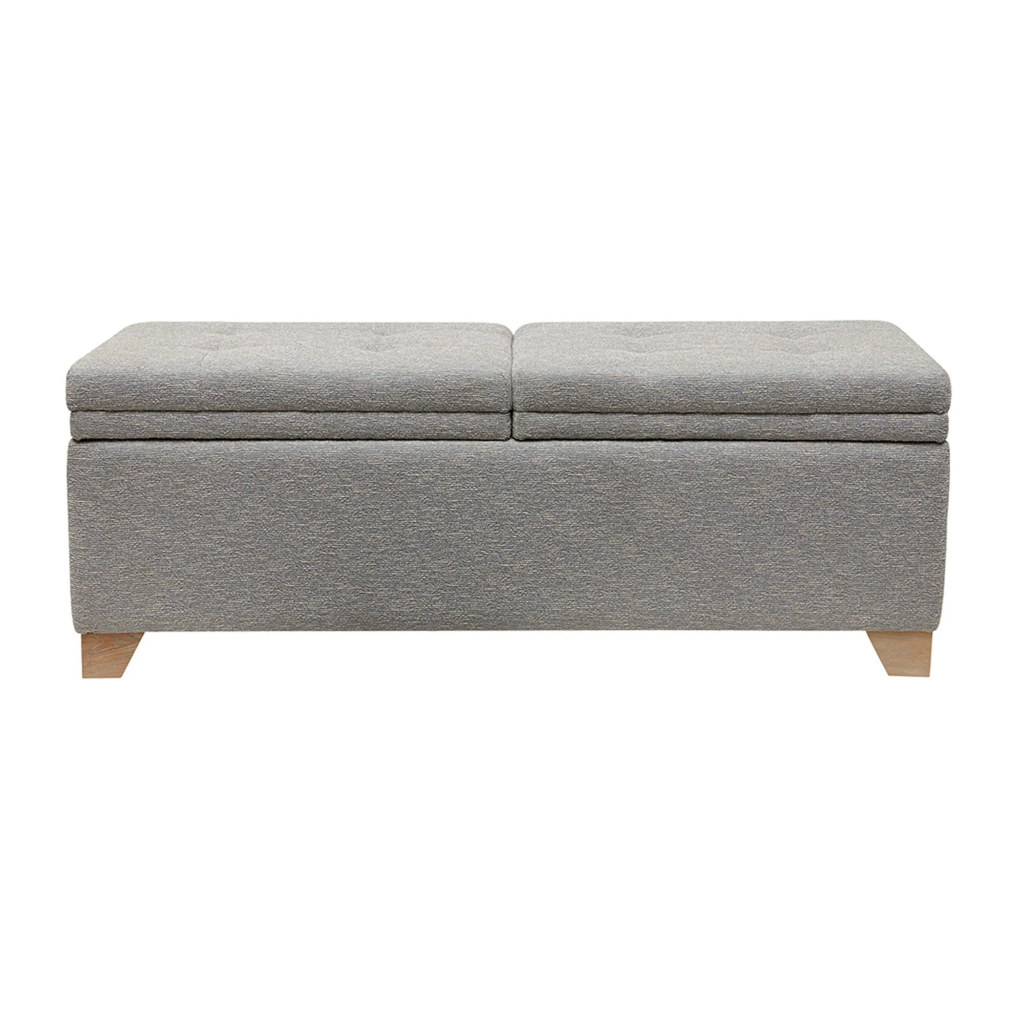 Soft Close Upholstered Storage Bench, Convenient Design - Image 4
