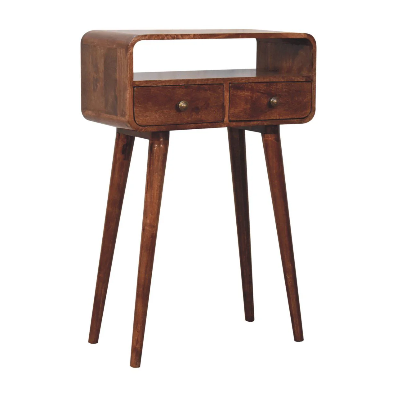 Solid Wood Curved Console Table - Image 5