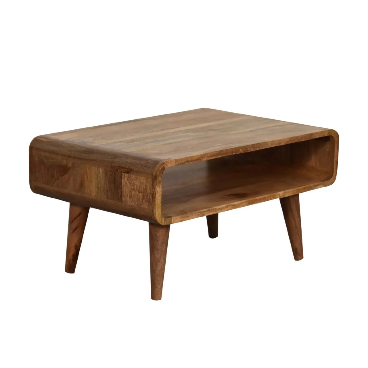 Solid Wood Open Media Unit - Image 4