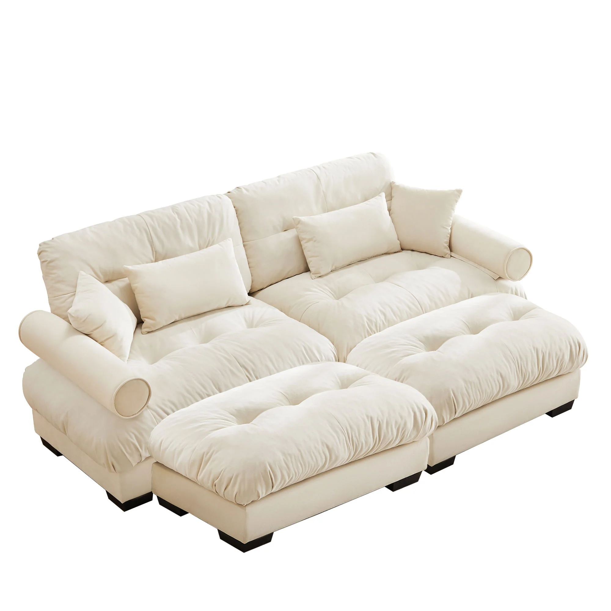 Super Comfort Oversized Modular Sectional Sofa With Movable Ottoman - Image 3