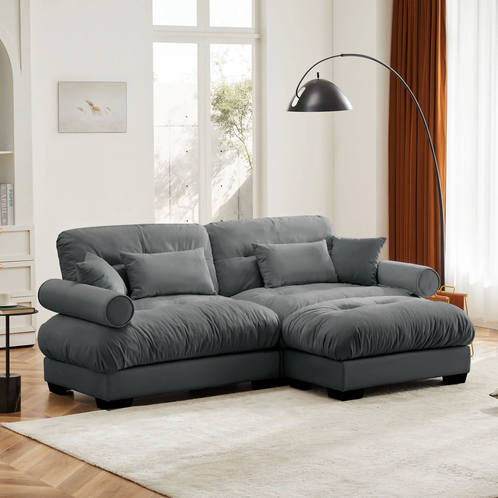 Super Comfort Oversized Modular Sectional Sofa With Movable Ottoman - Image 54
