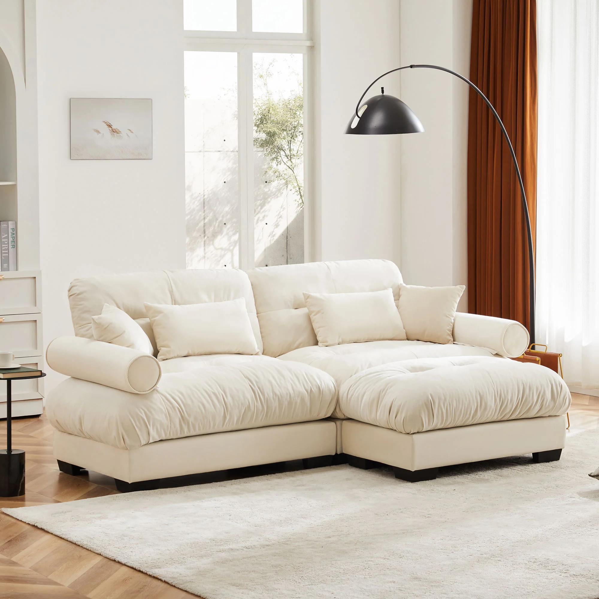Super Comfort Oversized Modular Sectional Sofa With Movable Ottoman - Image 84