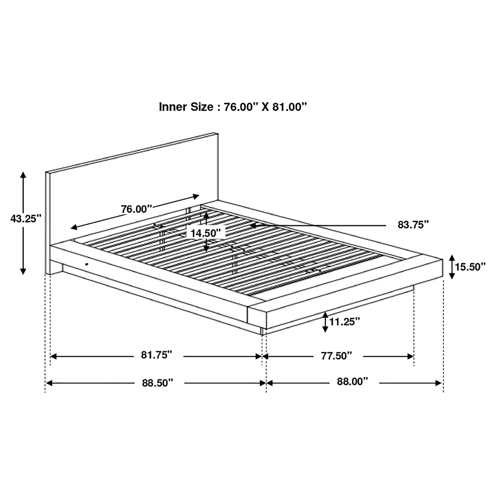 Tokyo - LED Panel Bed With Structured Headboard - Image 10