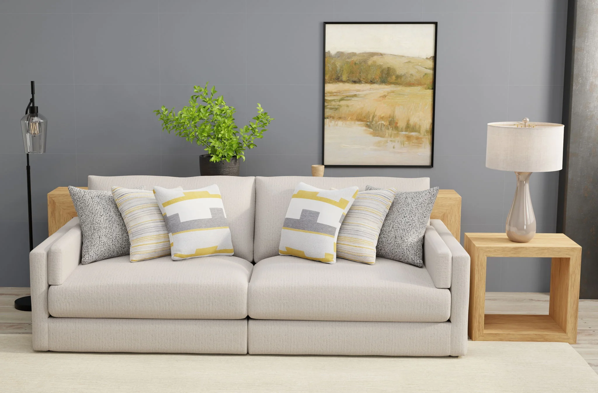 Trevor - 2 Piece Extra Deep Oversized Sofa - Image 2