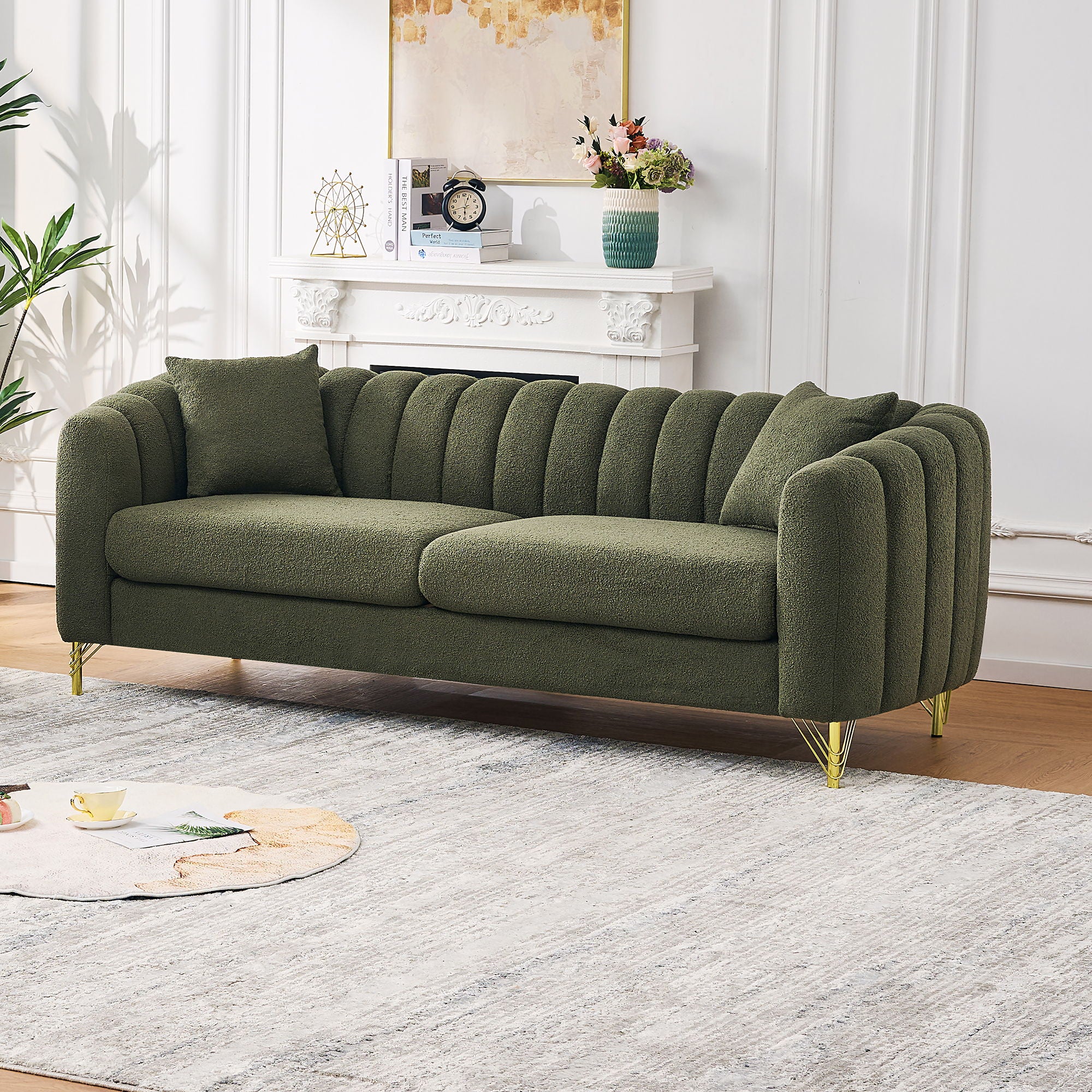 Tufted Oversized Sofa For Living Spaces - Image 3