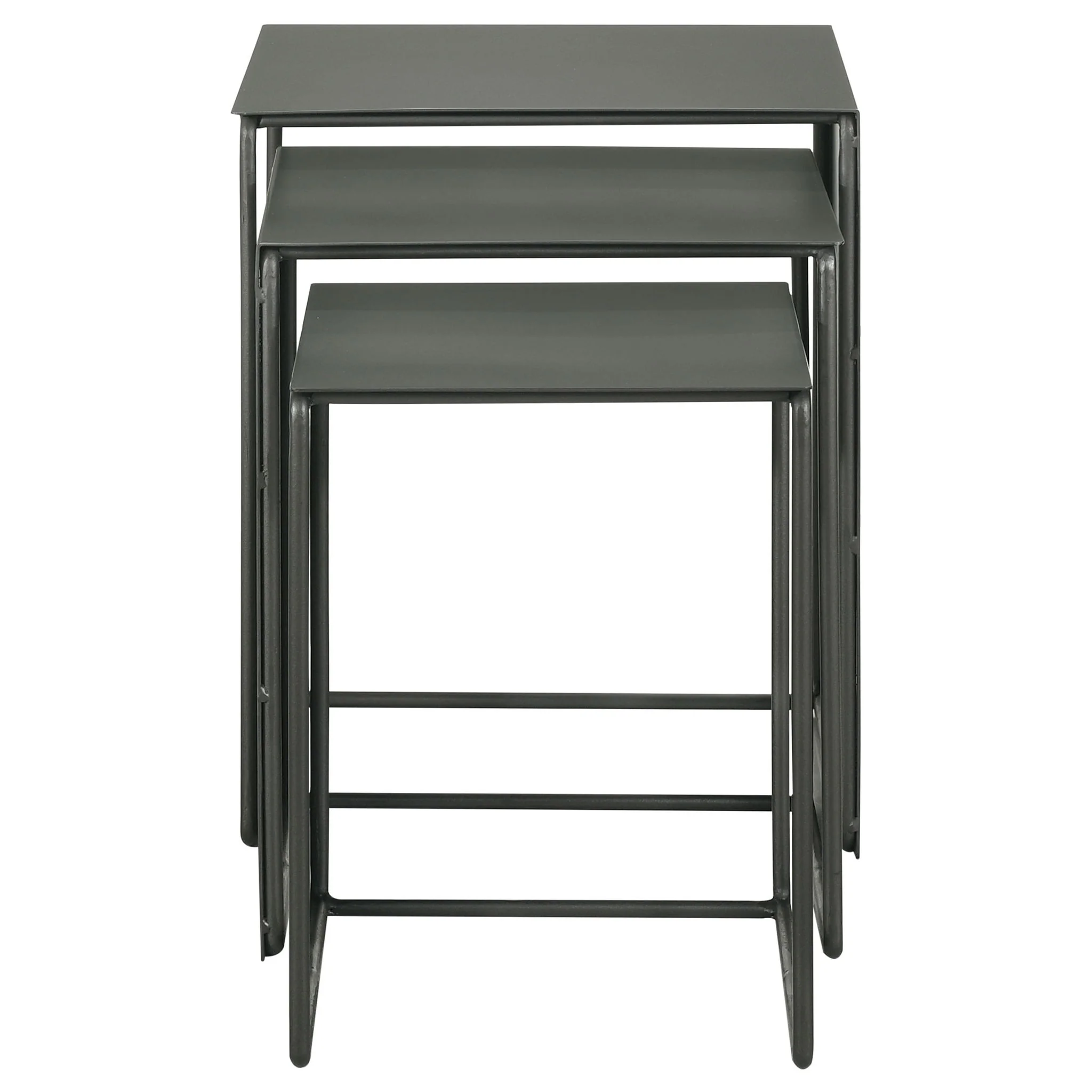 Vestal - 3 Piece Rectangular Nesting Table Set - Gray - Image 2