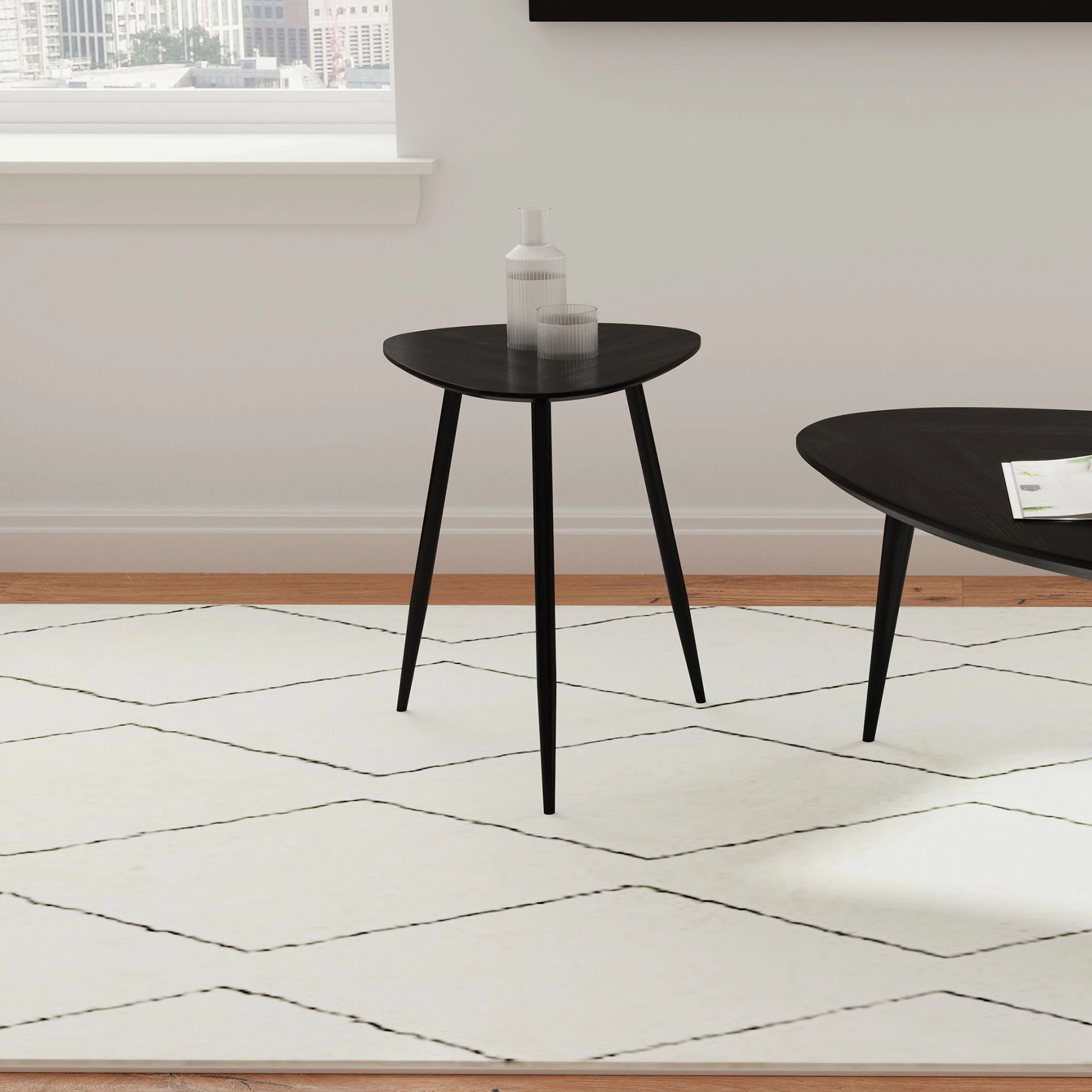 Xander - Triangular Table With Rounded Edges - Image 7