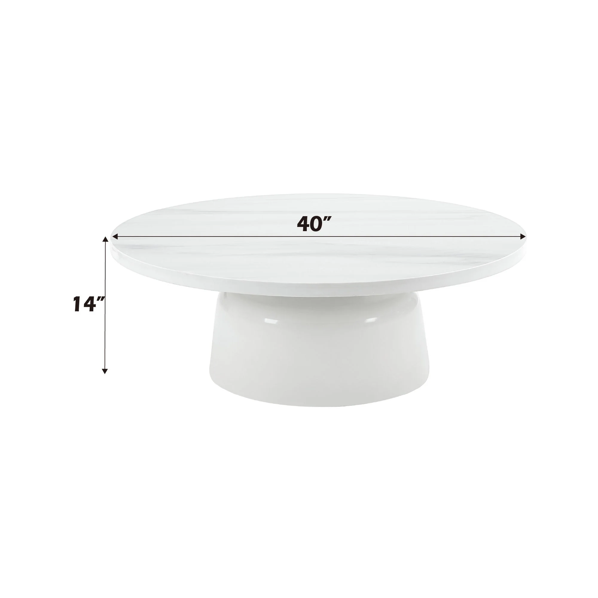 Zaid - Engineering Marble High Gloss Table - Image 3